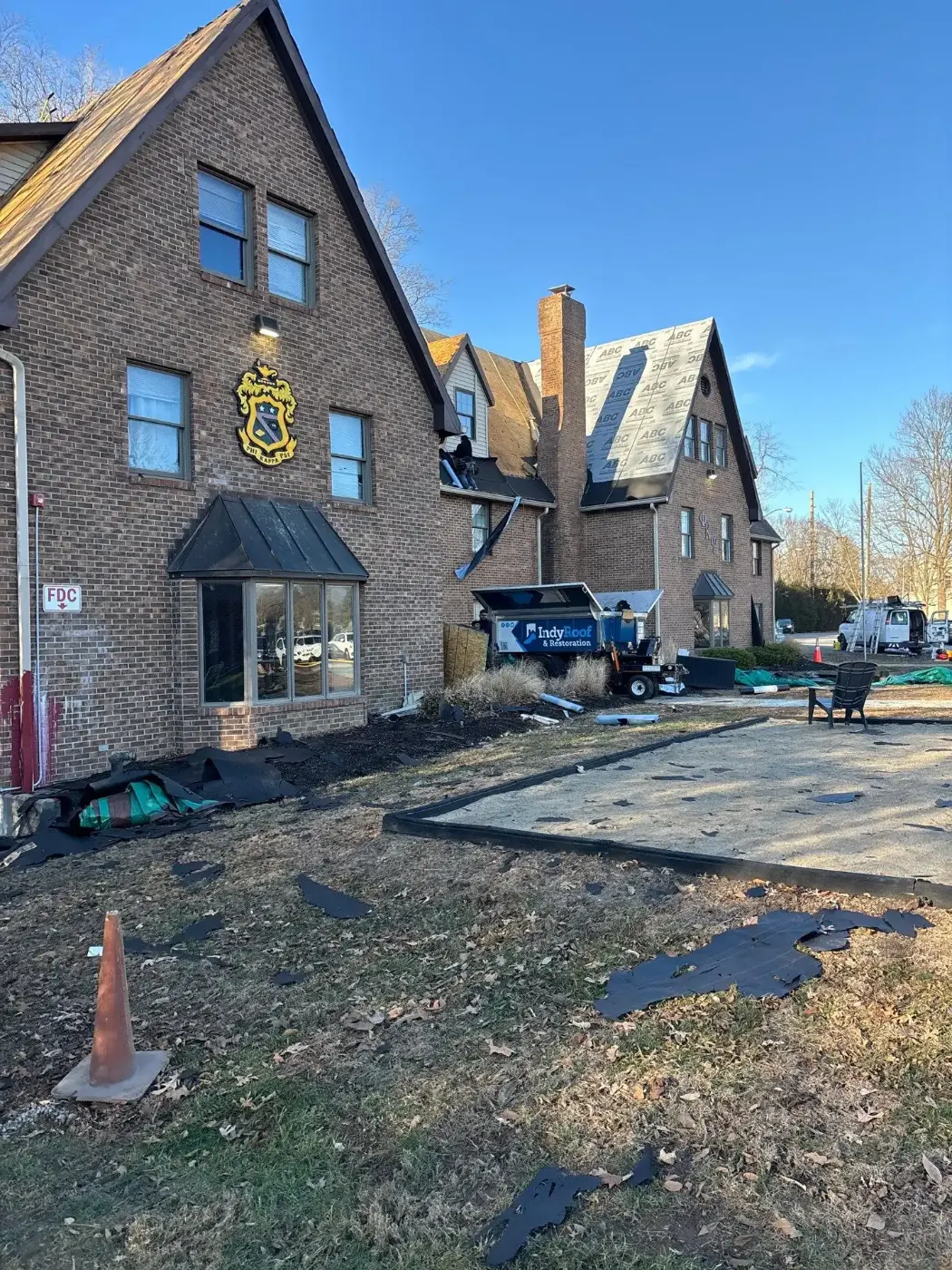 Commercial roof inspection documented in Cedar Lake